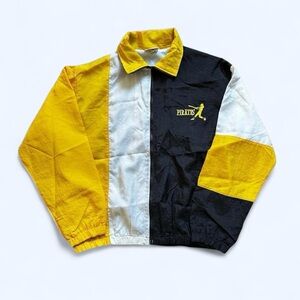 Vintage 1990s Pittsburg Pirates baseball Colorblock Windbreaker Jacket - L